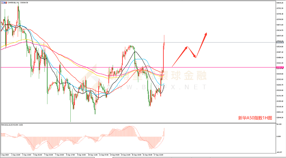 御金国际-新华A50走势图